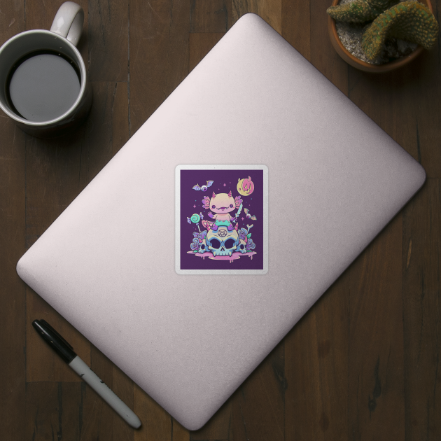 Gothic Axolotl by GoshWow®